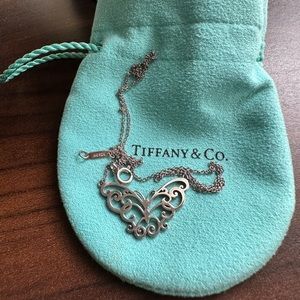 Authentic Tiffany & Co 925 sterling silver butterfly necklace.